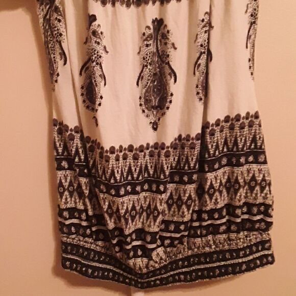 LUCKY BRAND SMOCKED KEYHOLE OFF SHOULDER BOHO S - Picture 4 of 5